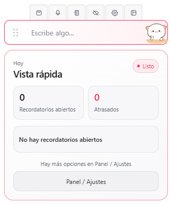 Tu color, tu imagen y tu panel de resumen. Barra lateral personalizada.