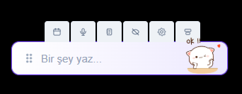 Standart Bar: küçük bir alan, sana ait bir görünüm. Türkçe Windows arayüzü.